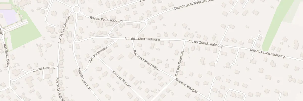 Plan du 16 Rue du Grand Faubourg à Étupes