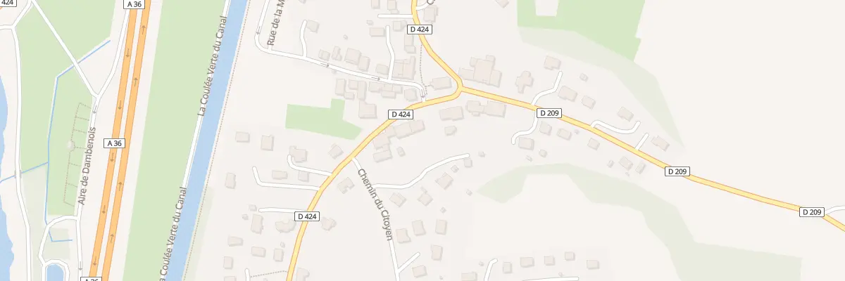 Plan du 3 Rue de Brognard à Dambenois