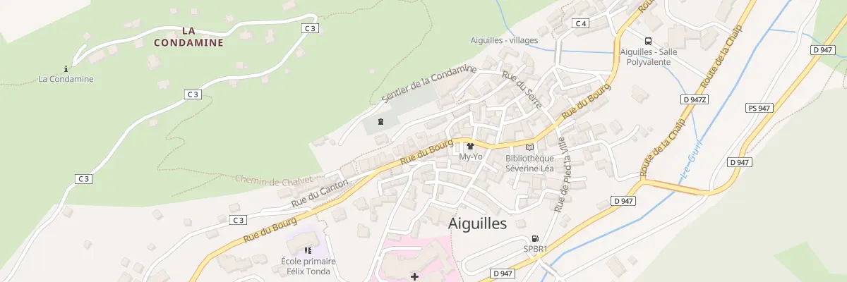 Plan du 689 Rue du Bourg à Aiguilles