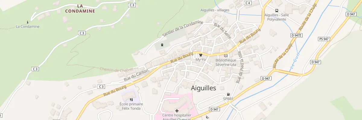 Plan du 690 Rue du Bourg à Aiguilles