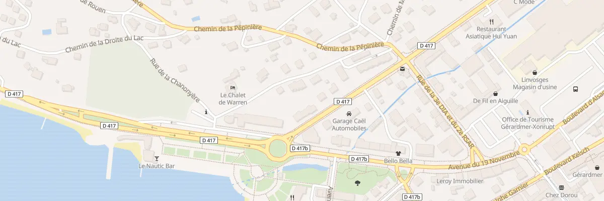 Plan du 3 Bd des Xettes à Gérardmer
