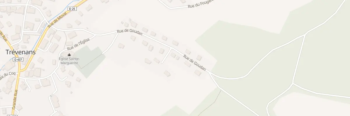 Plan du 30 Rue de Goudan à Trévenans