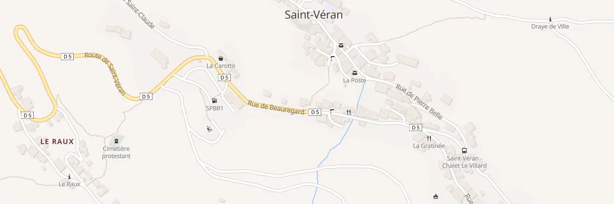 Plan du 293 Rue de Beauregard à Saint-Véran