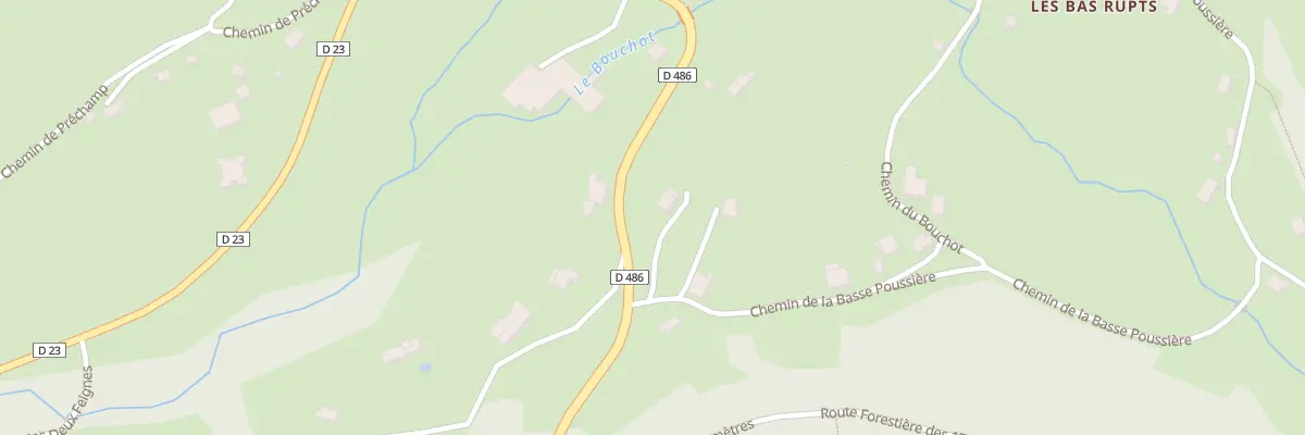 Plan du 134 Che de la Basse Poussière à Gérardmer