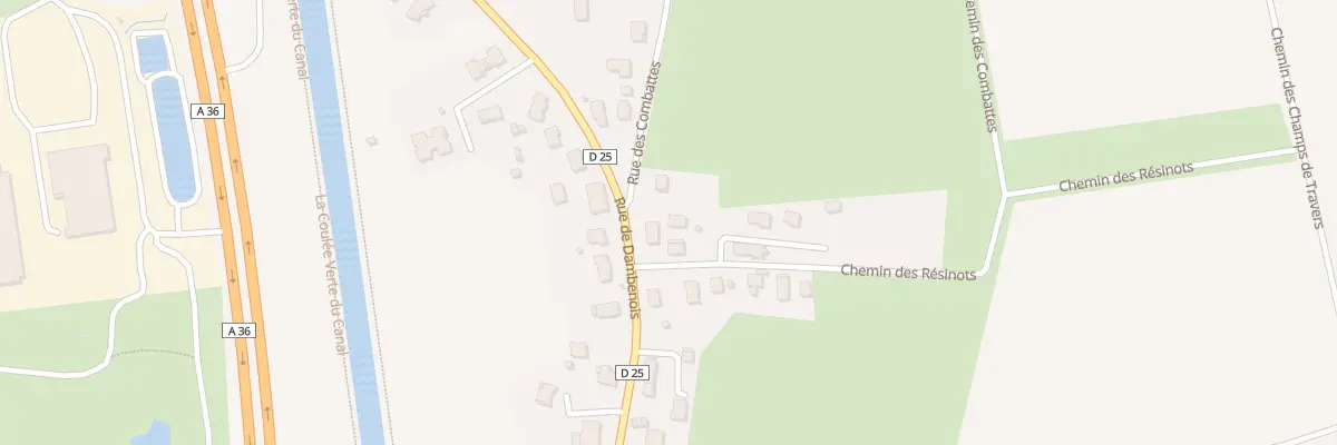 Plan du 7 Rte de Dambenois à Trévenans