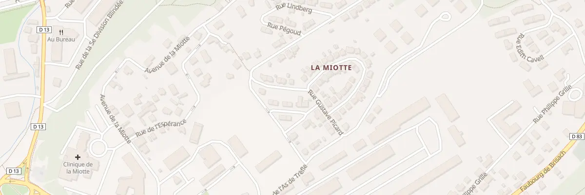 Plan du 6 Rue Henry Japy à Belfort