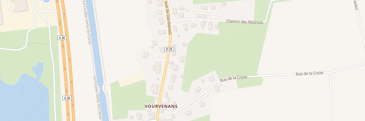 Plan du 13 Rte de Dambenois à Trévenans