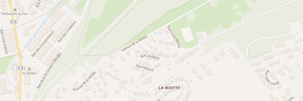 Plan du 12 Rue Lindberg à Belfort
