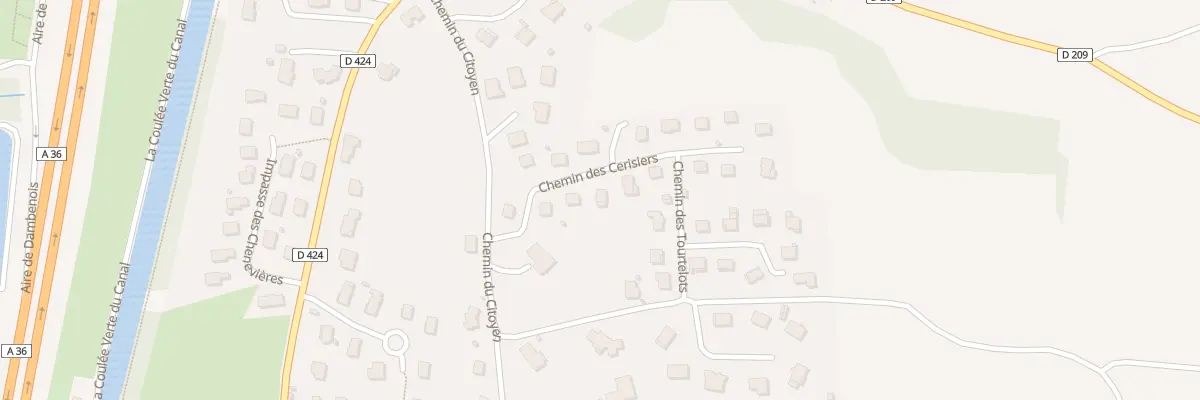 Plan du 14 Che des Cerisiers à Dambenois