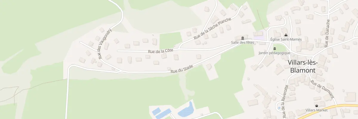 Plan du 1 Rue de la Côte à Villars-lès-Blamont