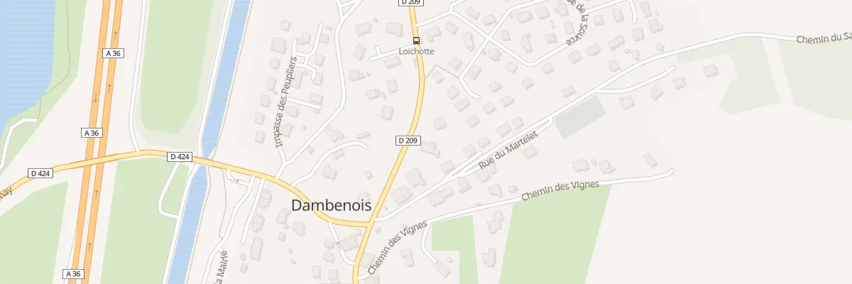 Plan du 2 Rue de Trévenans à Dambenois