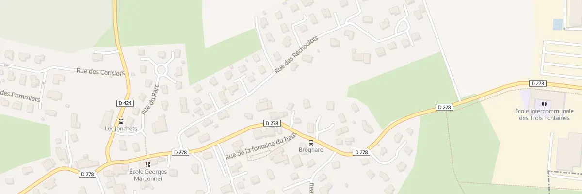 Plan du 14 Rue de la Croze à Brognard