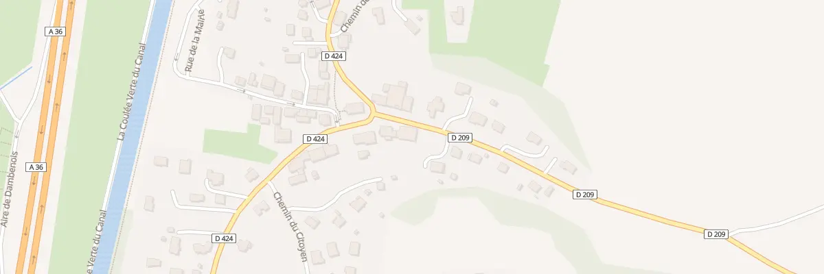 Plan du 4 Rue d’Allenjoie à Dambenois