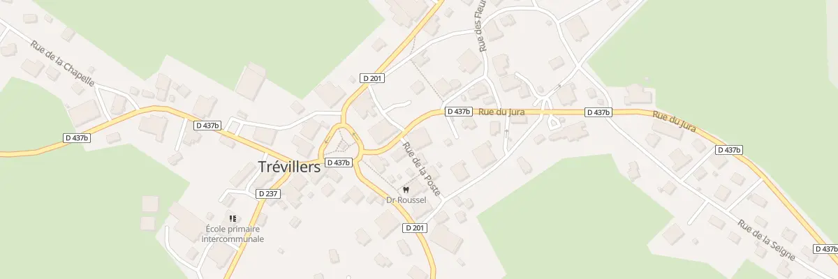 Plan du 5 Rue de la Poste à Trévillers