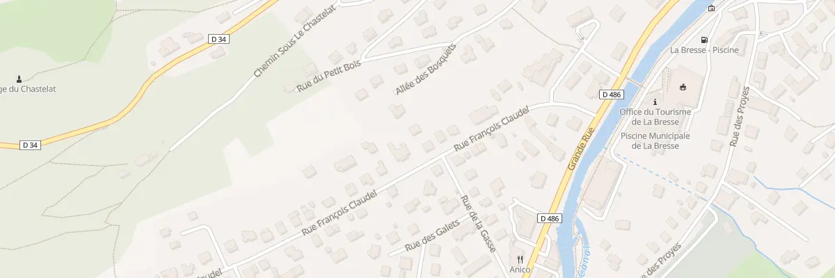 Plan du 10B Rue François Claudel à La Bresse