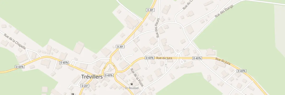 Plan du 1 Rue des Fleurs à Trévillers
