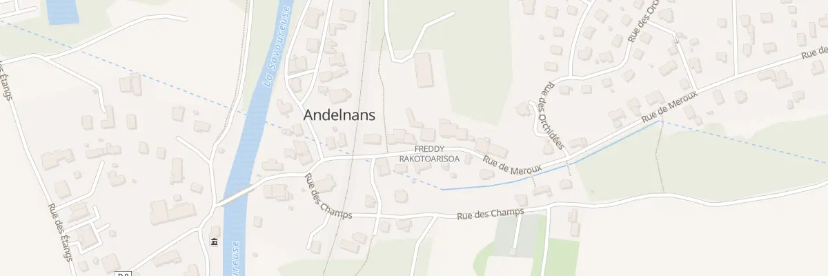 Plan du 7 Rue de Meroux à Andelnans