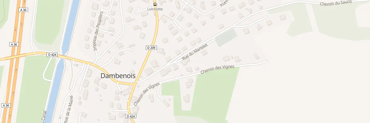 Plan du 8 Rue du Martelet à Dambenois