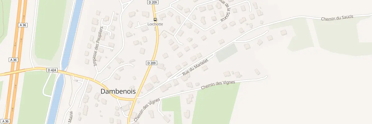 Plan du 9 Rue du Martelet à Dambenois