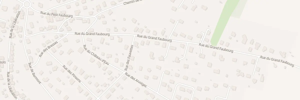 Plan du 28 Rue du Grand Faubourg à Étupes