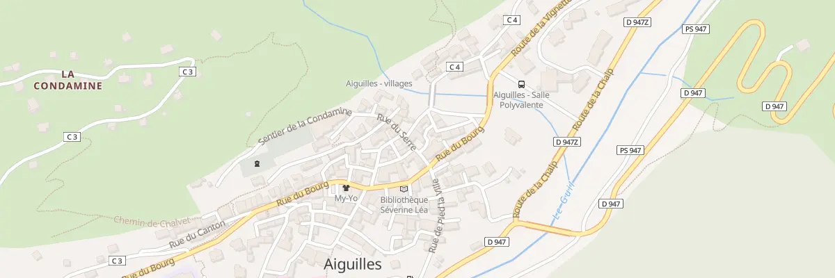 Plan du 5 Pas du Mélèze à Aiguilles