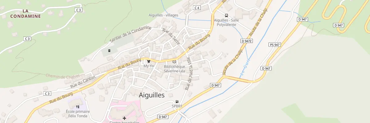 Plan du 850 Rue du Bourg à Aiguilles