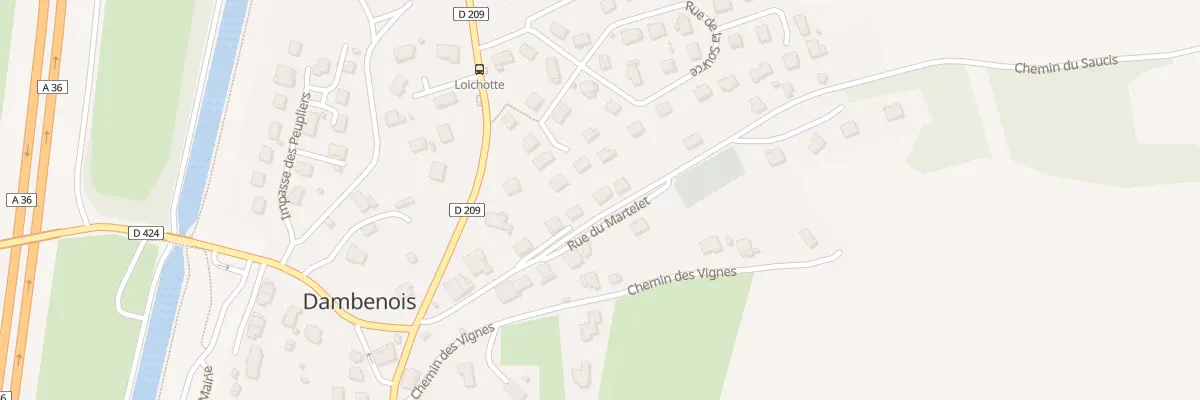 Plan du 11 Rue du Martelet à Dambenois