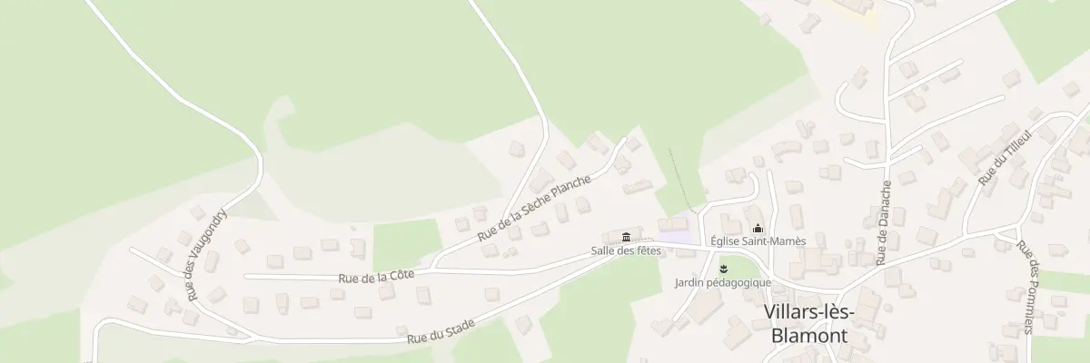 Plan du 5 Rue de la Sèche Planche à Villars-lès-Blamont