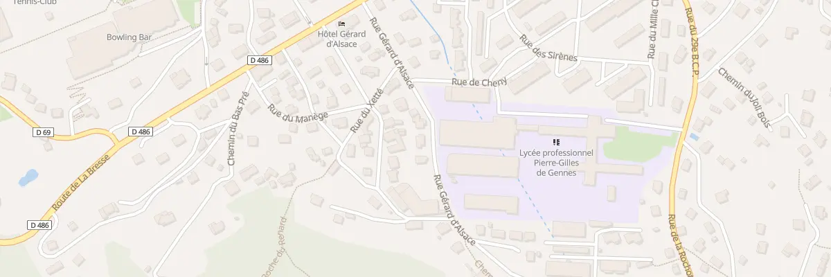 Plan du 13A Rue Gérard d’Alsace à Gérardmer
