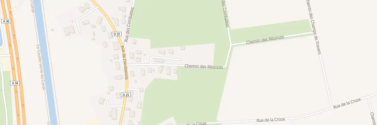 Plan du 5 Rue des Resinots à Trévenans