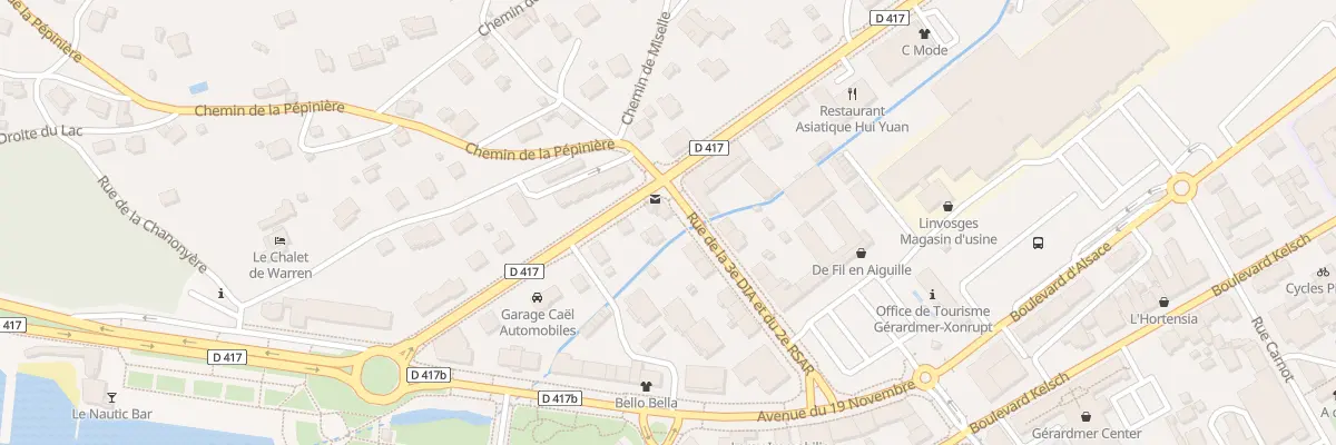 Plan du 10 Bd des Xettes à Gérardmer