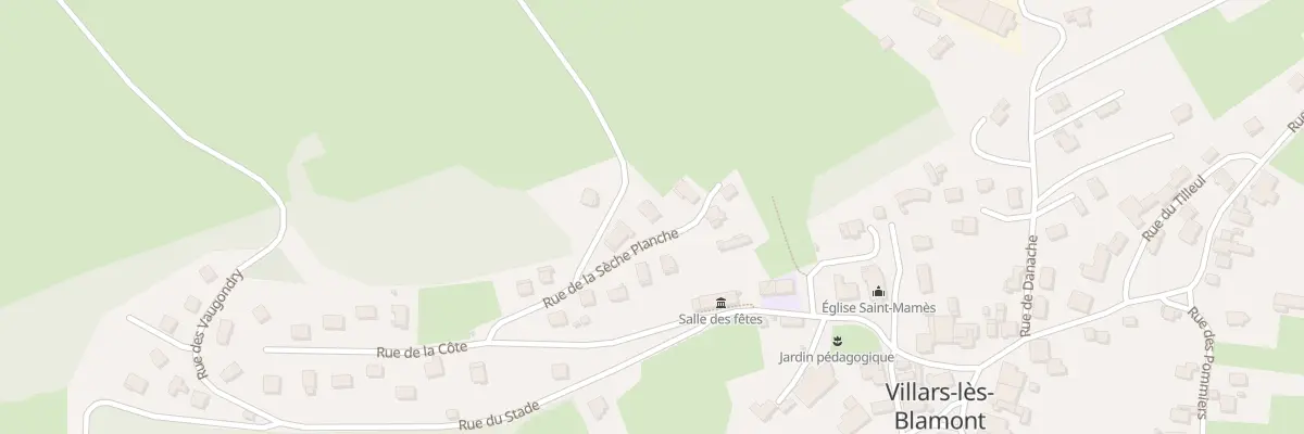 Plan du 7 Rue de la Sèche Planche à Villars-lès-Blamont