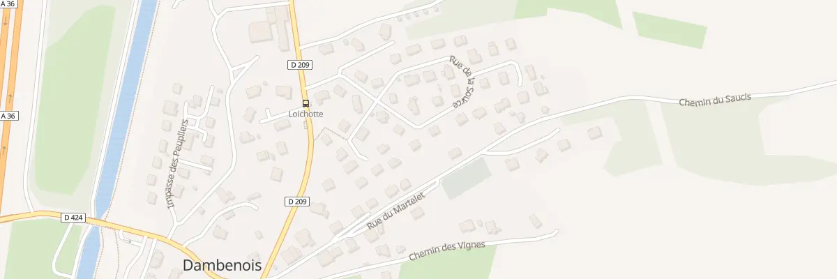 Plan du 15 Rue de la Source à Dambenois