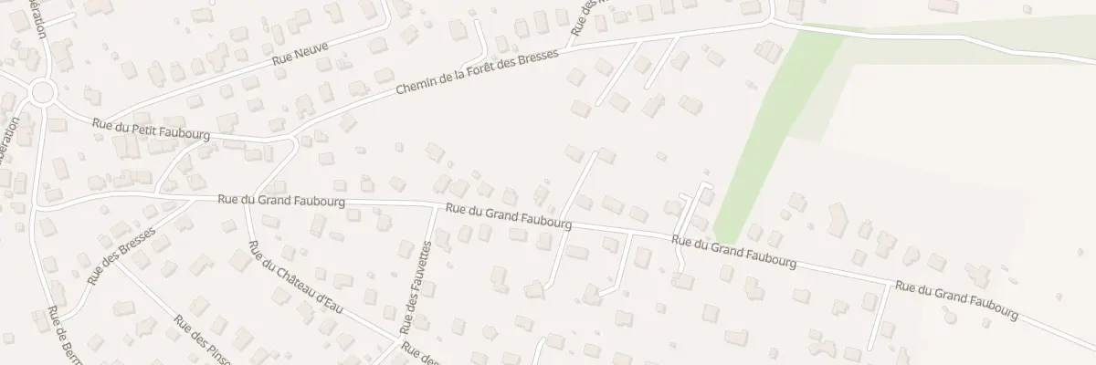 Plan du 33 Rue du Grand Faubourg à Étupes