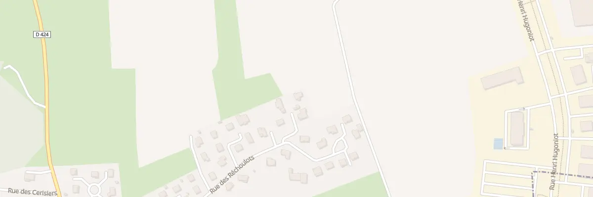 Plan du 2 All des Verpillieres à Brognard