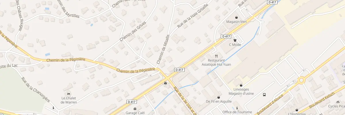 Plan du 2 Che de Miselle à Gérardmer