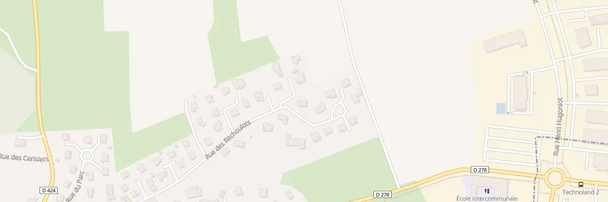 Plan du 25 Rue des Réchoulots à Brognard