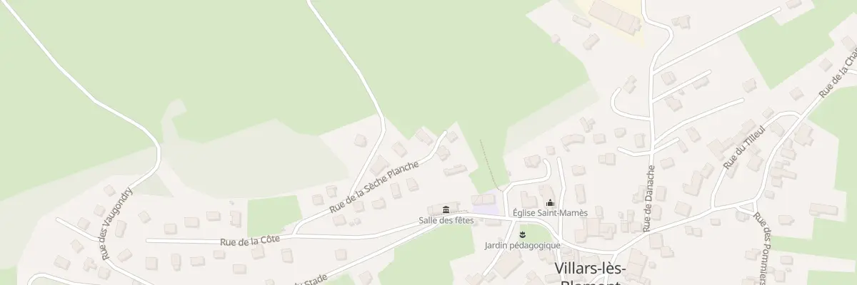 Plan du 9 Rue de la Seche Planche à Bethoncourt