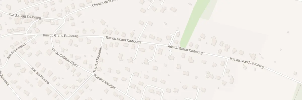 Plan du 36 Rue du Grand Faubourg à Étupes