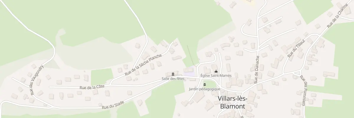 Plan du 10 Rue de la Sèche Planche à Villars-lès-Blamont