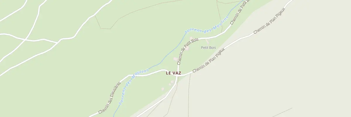 Plan du 5116A Le Vaz à Montvalezan