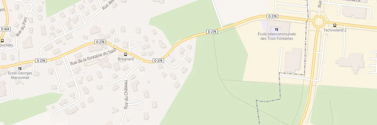 Plan du 6 All des Champs Giraud à Brognard