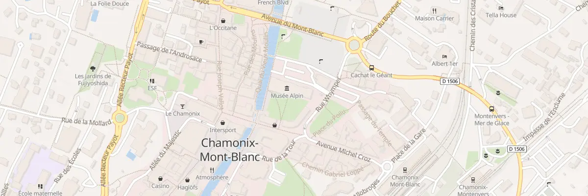Plan du 93 Av Michel Croz à Chamonix-Mont-Blanc
