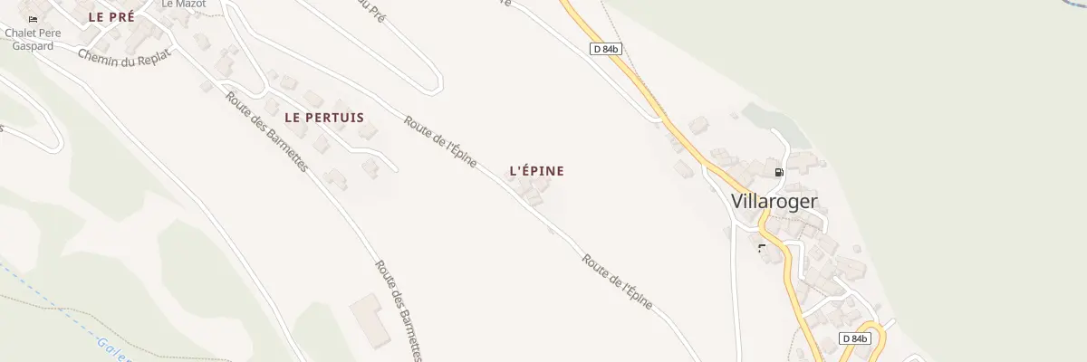 Plan du 5040 L’Epine à Villaroger