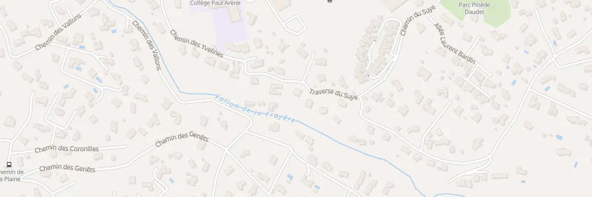 Plan du 7 Tra du Suye à Peymeinade