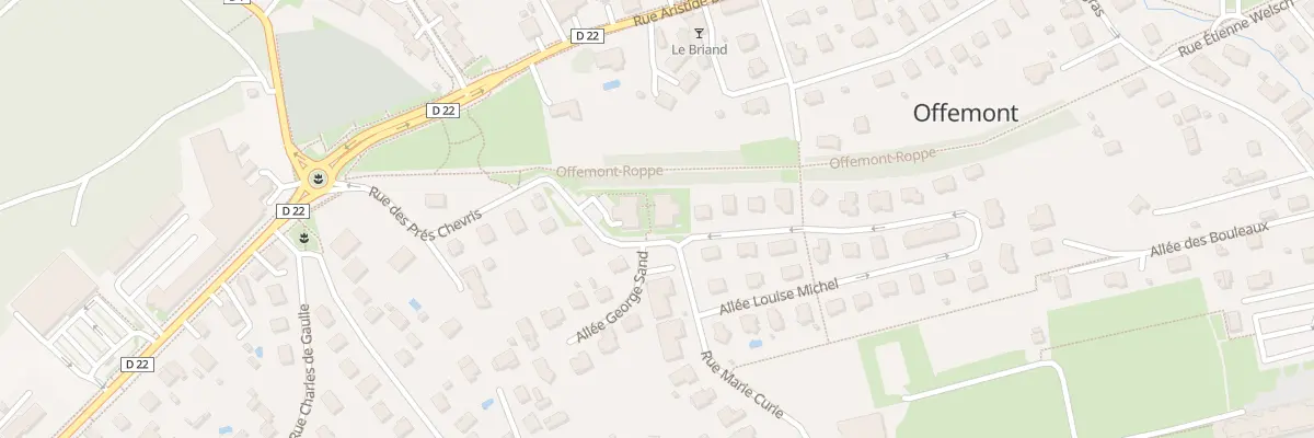 Plan du 22 Rue Marie Curie à Offemont