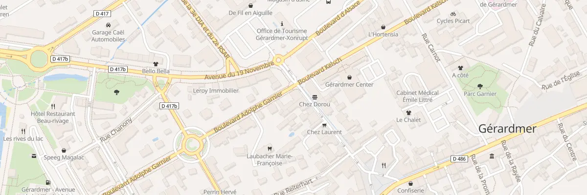 Plan du 9 Rue Francois Mitterrand à Gérardmer
