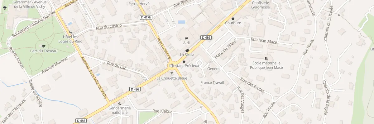 Plan du 14 Rue Charles de Gaulle à Gérardmer