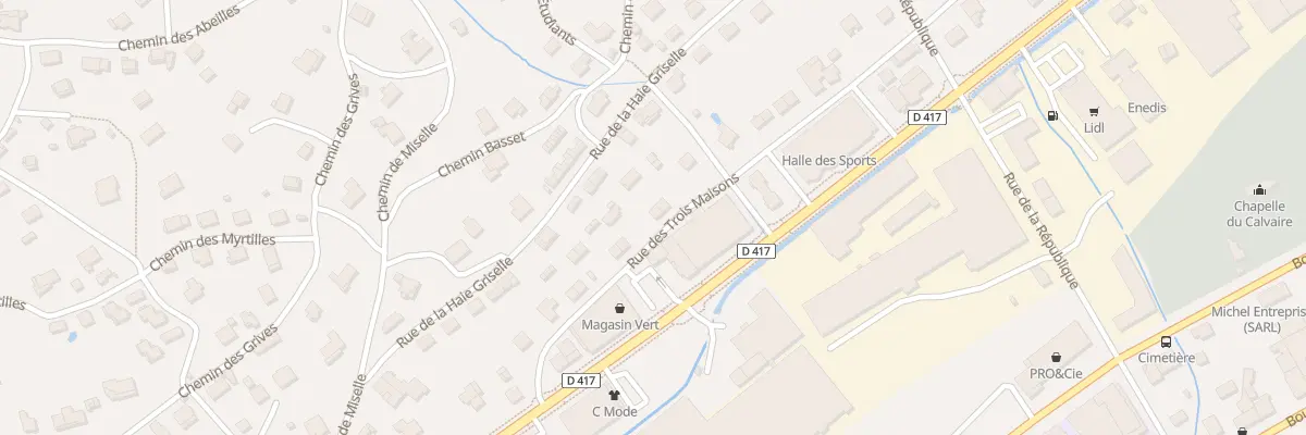 Plan du 13B Rue des 3 Maisons à Gérardmer