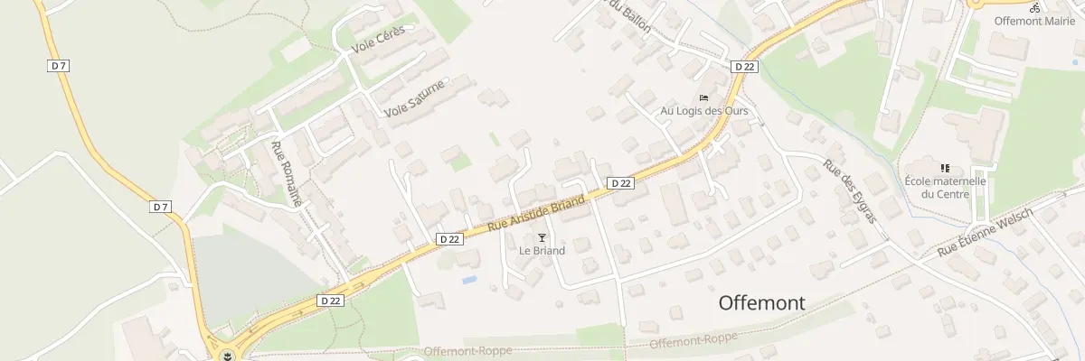 Plan du 39 Rue Aristide Briand à Offemont
